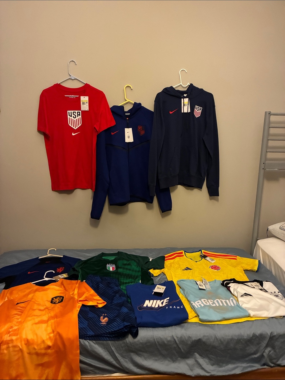 Nike & Adidas World Cup International Jersey and Shorts Bundle Set